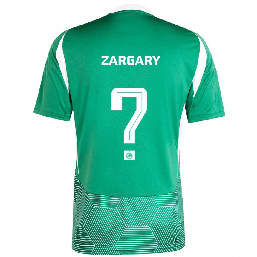 Vaikiškas Aviel Zargary #0 Žalia Balta Namų Marškinėliai 2024/25 T-Shirt