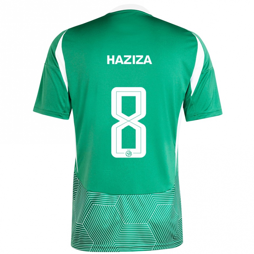 Vaikiškas Dolev Haziza #8 Žalia Balta Namų Marškinėliai 2024/25 T-Shirt