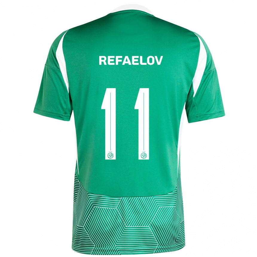 Vaikiškas Lior Refaelov #11 Žalia Balta Namų Marškinėliai 2024/25 T-Shirt