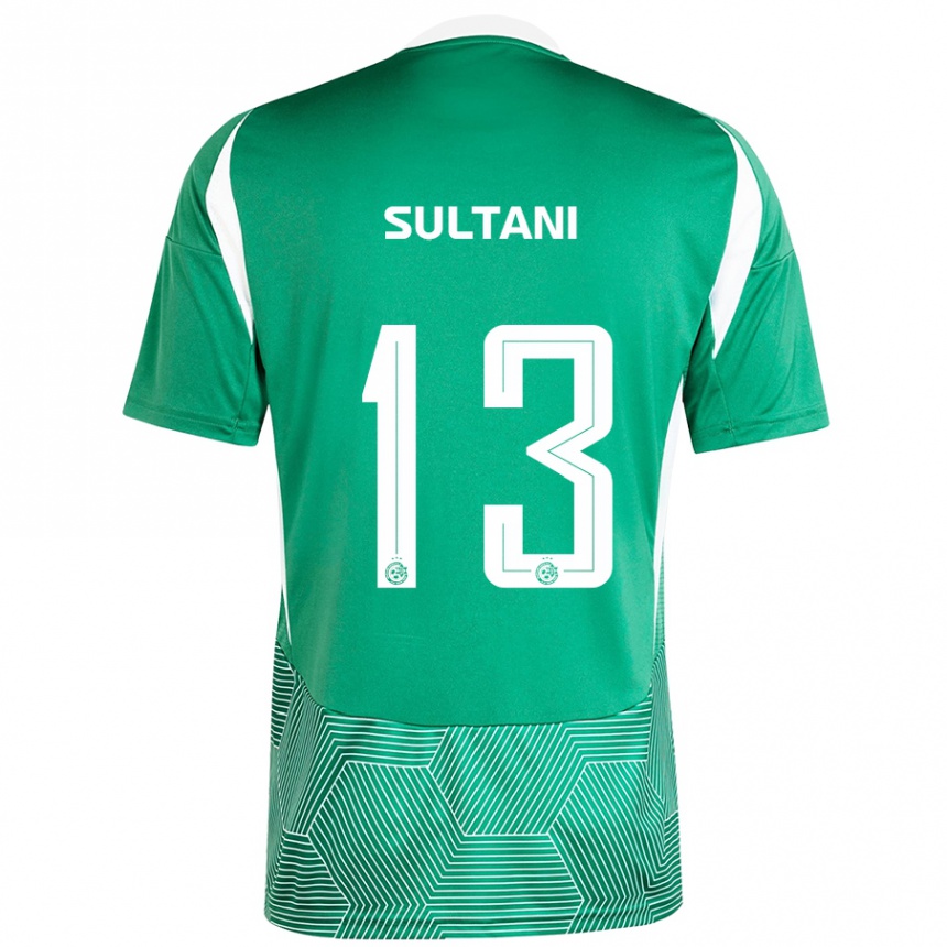 Vaikiškas Tomás Sultani #13 Žalia Balta Namų Marškinėliai 2024/25 T-Shirt