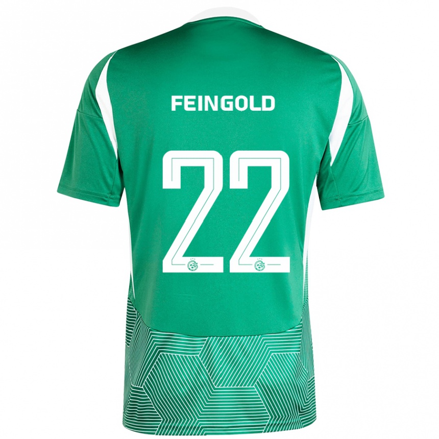 Vaikiškas Ilay Feingold #22 Žalia Balta Namų Marškinėliai 2024/25 T-Shirt