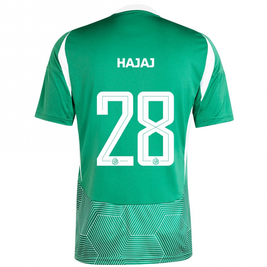 Vaikiškas Ilay Hajaj #28 Žalia Balta Namų Marškinėliai 2024/25 T-Shirt