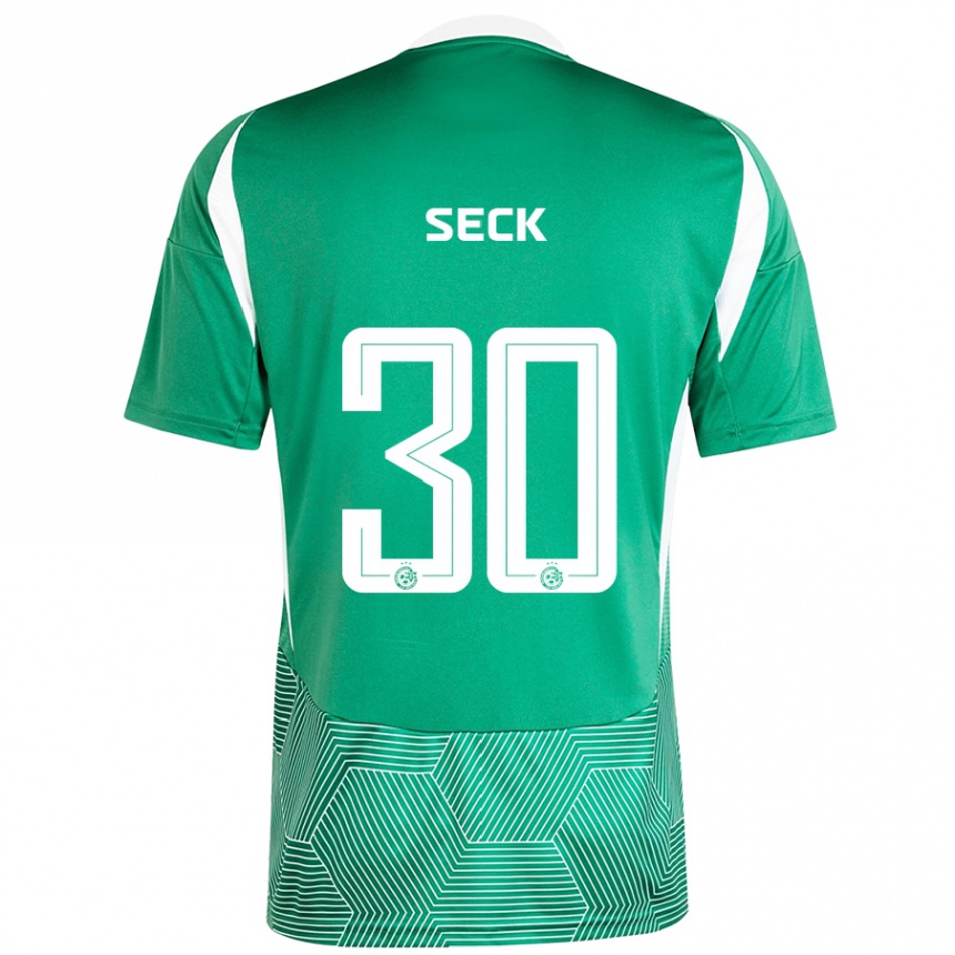 Vaikiškas Abdoulaye Seck #30 Žalia Balta Namų Marškinėliai 2024/25 T-Shirt