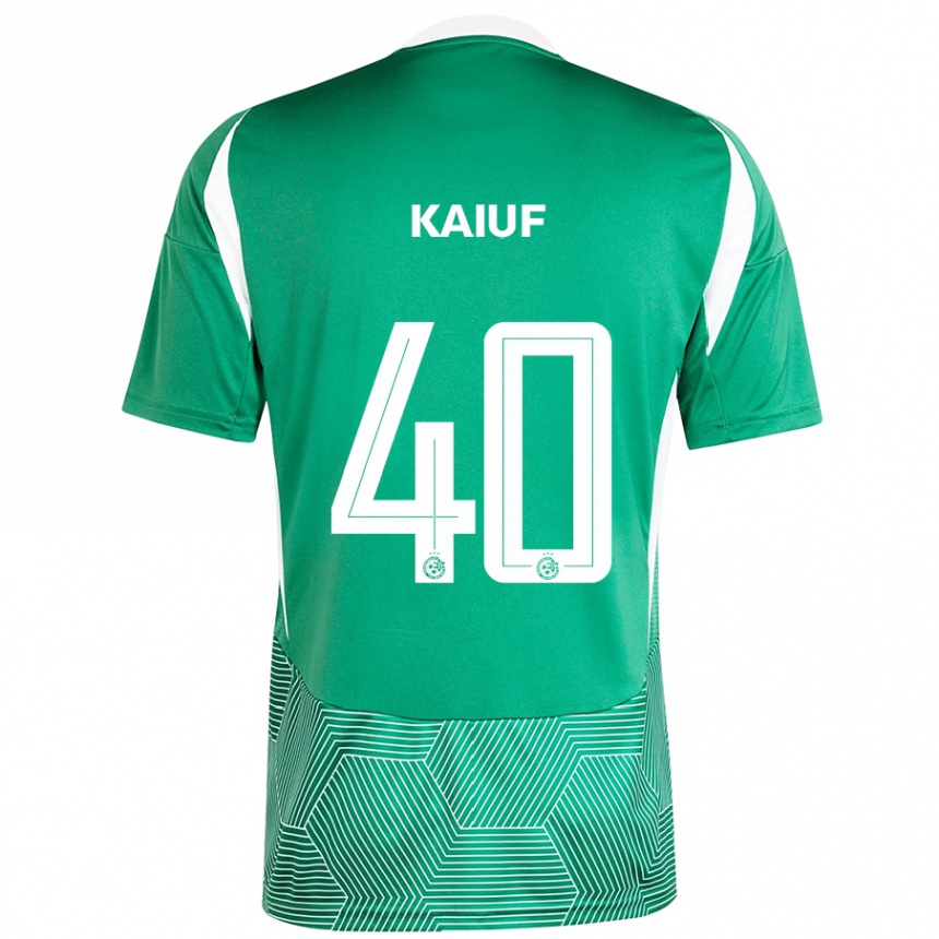 Vaikiškas Sharif Kaiuf #40 Žalia Balta Namų Marškinėliai 2024/25 T-Shirt