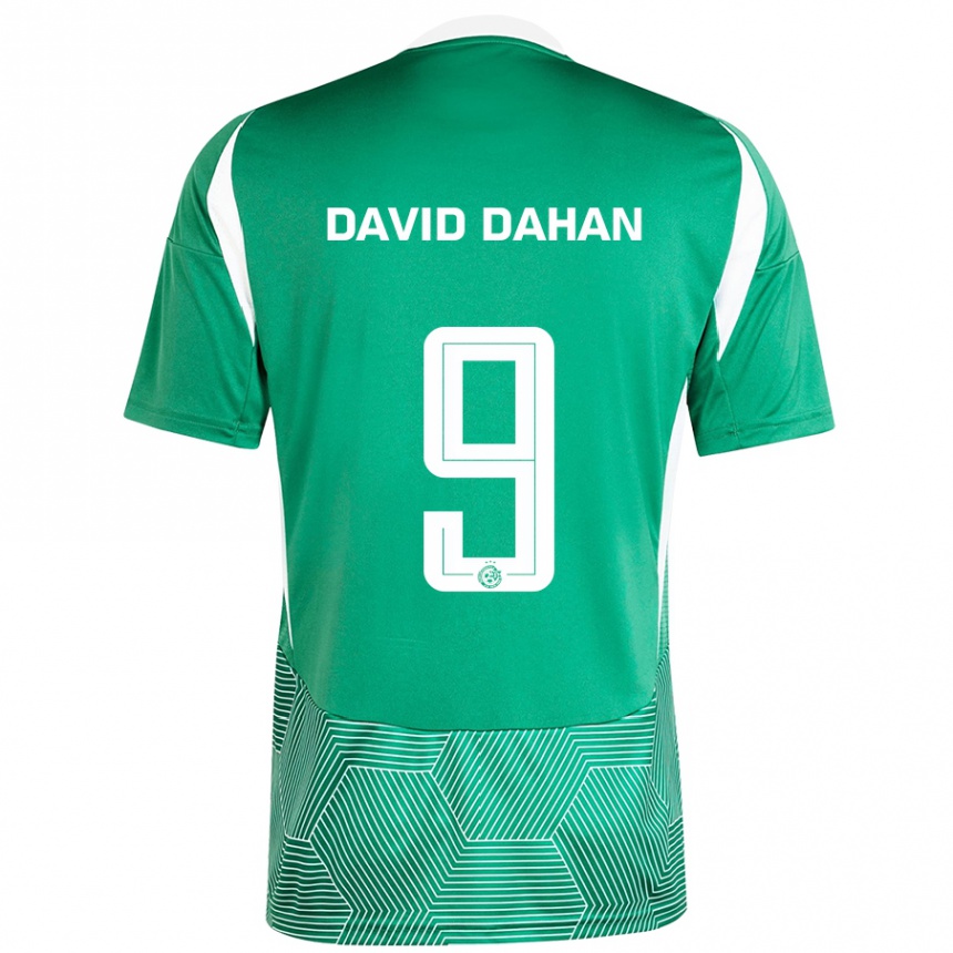 Vaikiškas Omer David Dahan #9 Žalia Balta Namų Marškinėliai 2024/25 T-Shirt