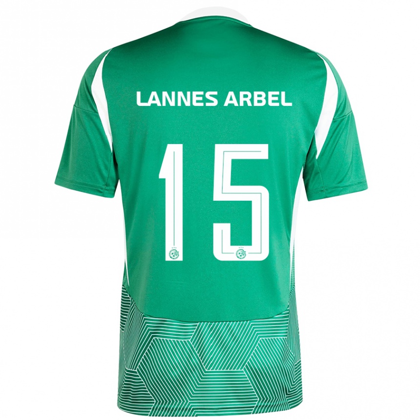 Vaikiškas Tomer Lannes Arbel #15 Žalia Balta Namų Marškinėliai 2024/25 T-Shirt