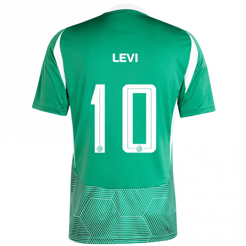 Vaikiškas Yarin Levi #10 Žalia Balta Namų Marškinėliai 2024/25 T-Shirt