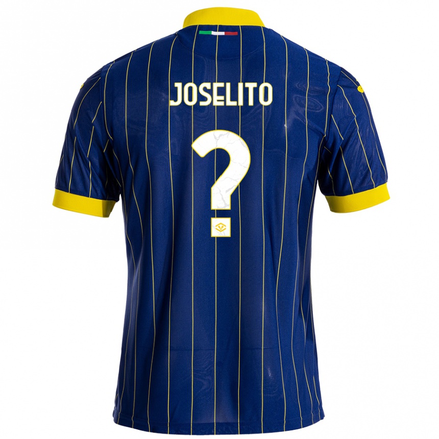 Vaikiškas Joselito #0 Mėlyna Geltona Namų Marškinėliai 2024/25 T-Shirt