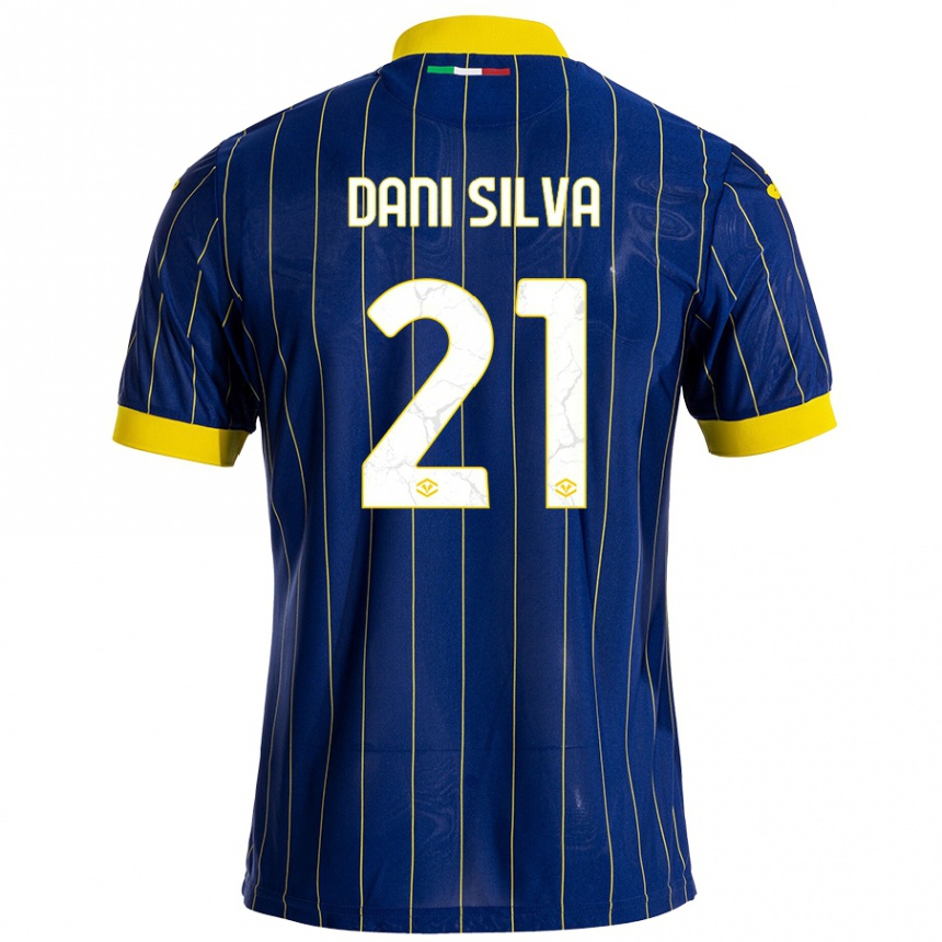 Vaikiškas Dani Silva #21 Mėlyna Geltona Namų Marškinėliai 2024/25 T-Shirt