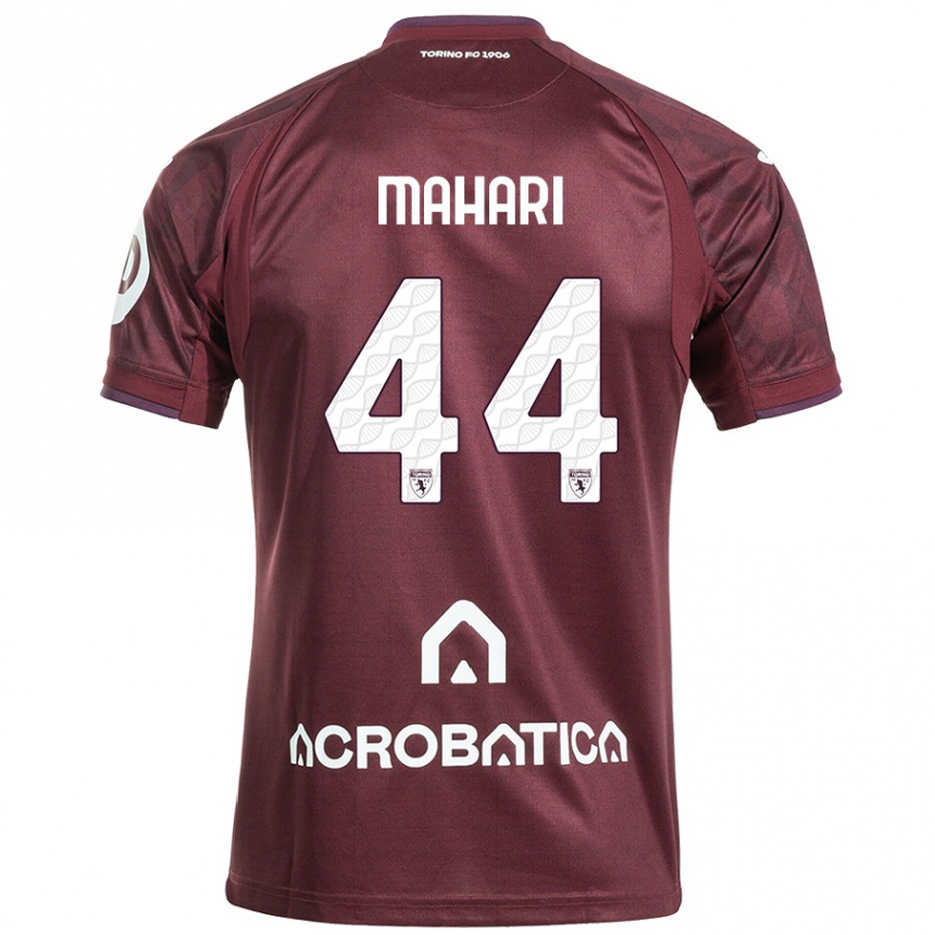 Vaikiškas Efdon Mahari #44 Kaštoninė Balta Namų Marškinėliai 2024/25 T-Shirt