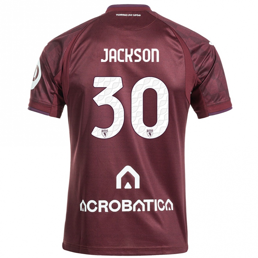 Vaikiškas Michael Jackson #30 Kaštoninė Balta Namų Marškinėliai 2024/25 T-Shirt