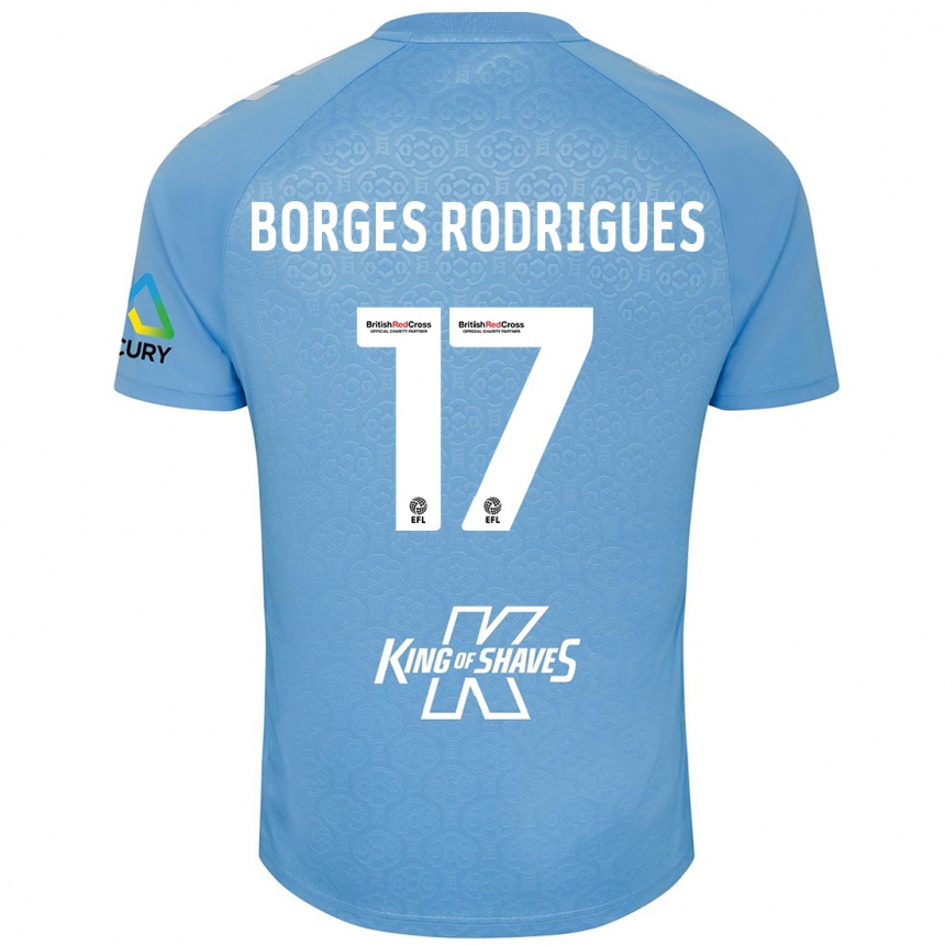 Vaikiškas Raphael Borges Rodrigues #17 Mėlyna Balta Namų Marškinėliai 2024/25 T-Shirt