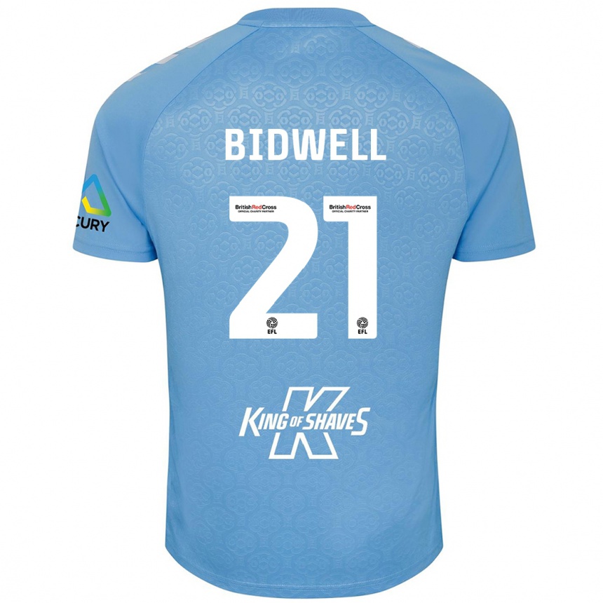 Vaikiškas Jake Bidwell #21 Mėlyna Balta Namų Marškinėliai 2024/25 T-Shirt