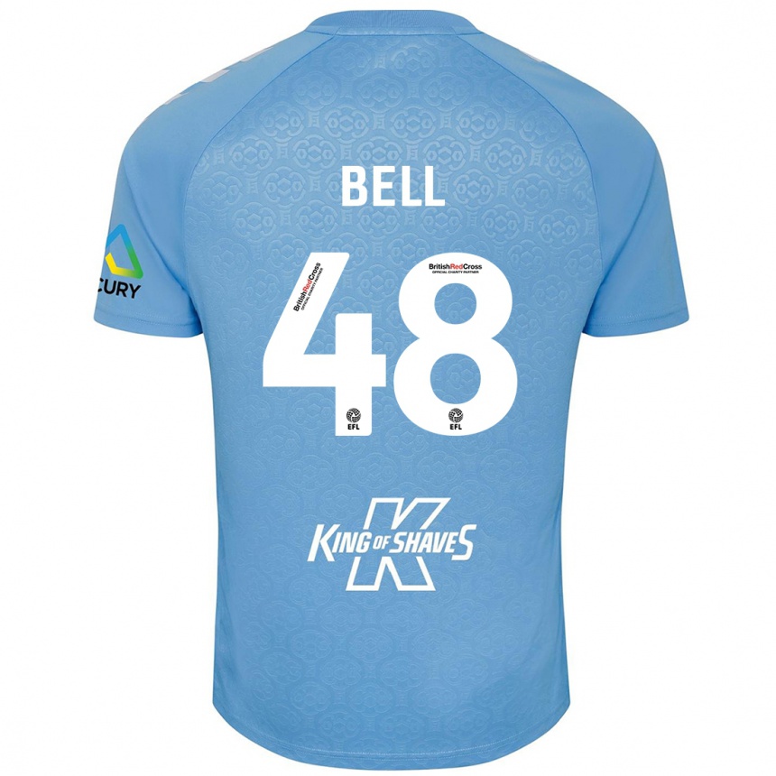 Vaikiškas Luke Bell #48 Mėlyna Balta Namų Marškinėliai 2024/25 T-Shirt