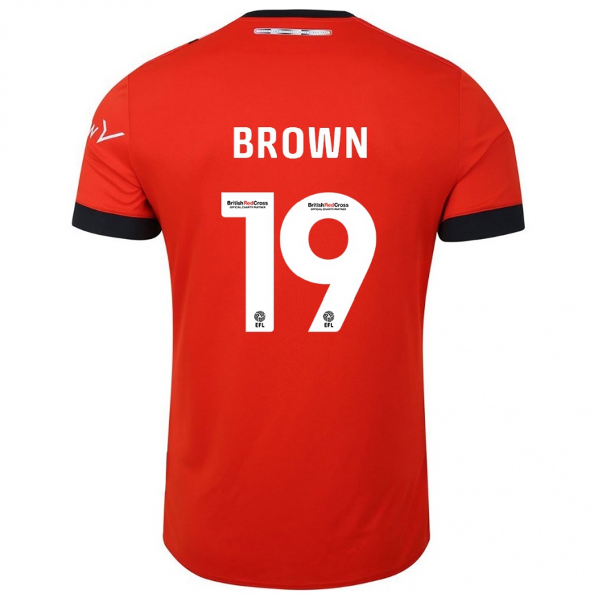 Vaikiškas Jacob Brown #19 Oranžinė Juoda Namų Marškinėliai 2024/25 T-Shirt