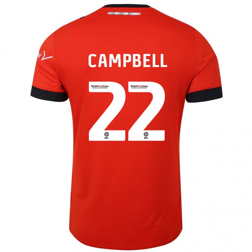 Vaikiškas Allan Campbell #22 Oranžinė Juoda Namų Marškinėliai 2024/25 T-Shirt