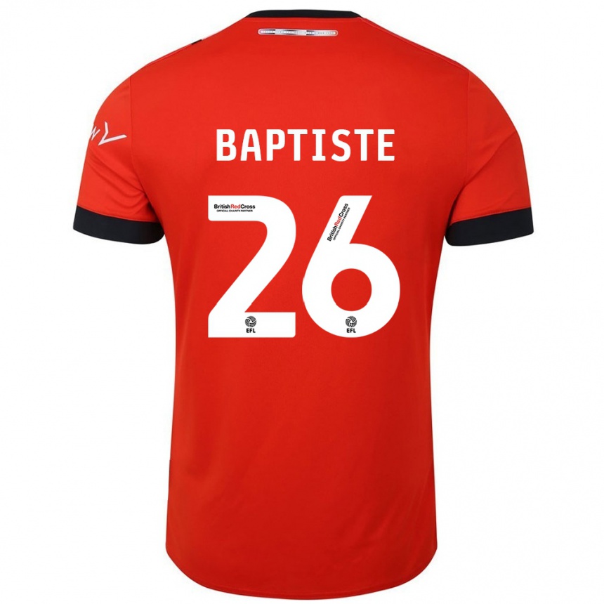 Vaikiškas Shandon Baptiste #26 Oranžinė Juoda Namų Marškinėliai 2024/25 T-Shirt