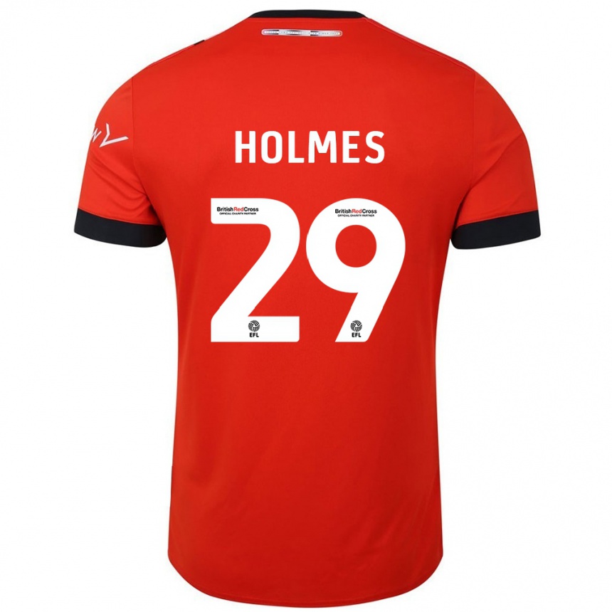 Vaikiškas Tom Holmes #29 Oranžinė Juoda Namų Marškinėliai 2024/25 T-Shirt