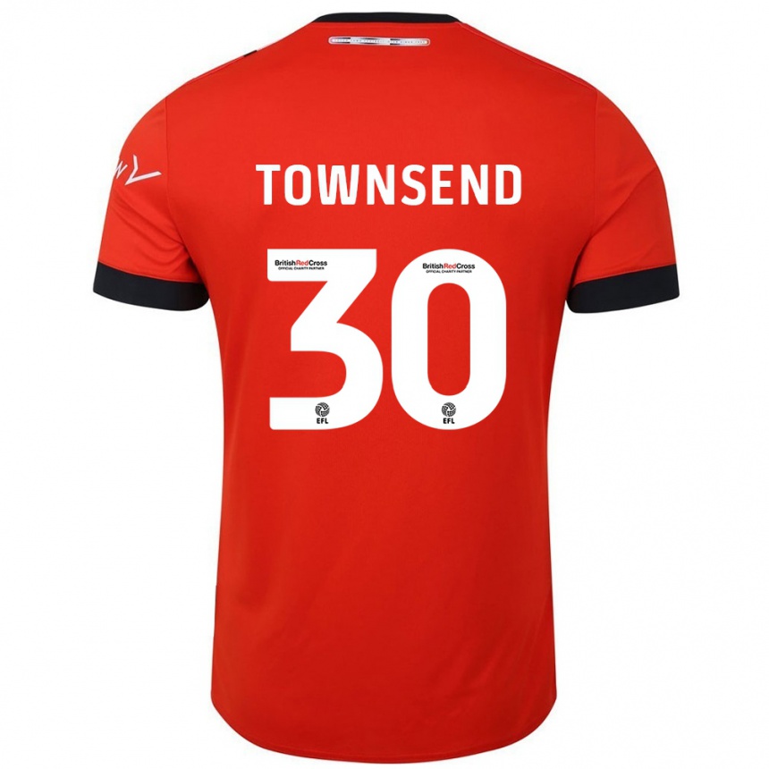 Vaikiškas Andros Townsend #30 Oranžinė Juoda Namų Marškinėliai 2024/25 T-Shirt