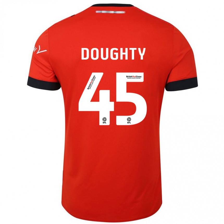 Vaikiškas Alfie Doughty #45 Oranžinė Juoda Namų Marškinėliai 2024/25 T-Shirt