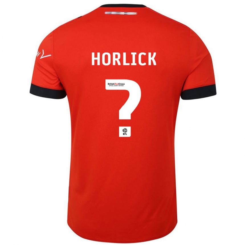 Vaikiškas Jameson Horlick #0 Oranžinė Juoda Namų Marškinėliai 2024/25 T-Shirt