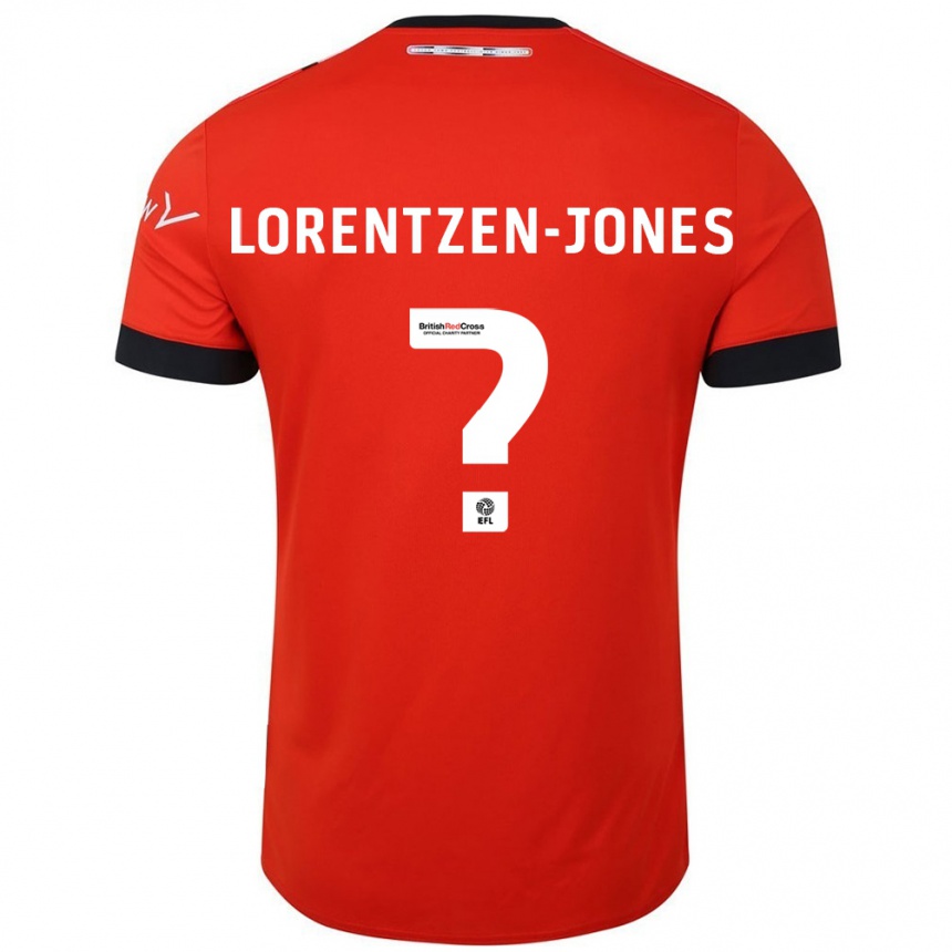 Vaikiškas Jack Lorentzen-Jones #0 Oranžinė Juoda Namų Marškinėliai 2024/25 T-Shirt