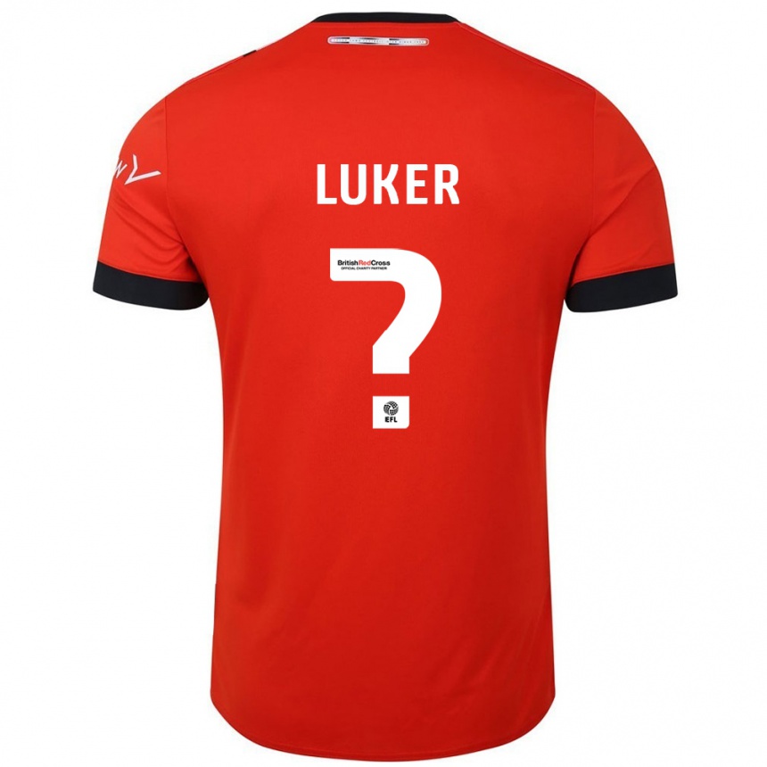 Vaikiškas Jayden Luker #0 Oranžinė Juoda Namų Marškinėliai 2024/25 T-Shirt