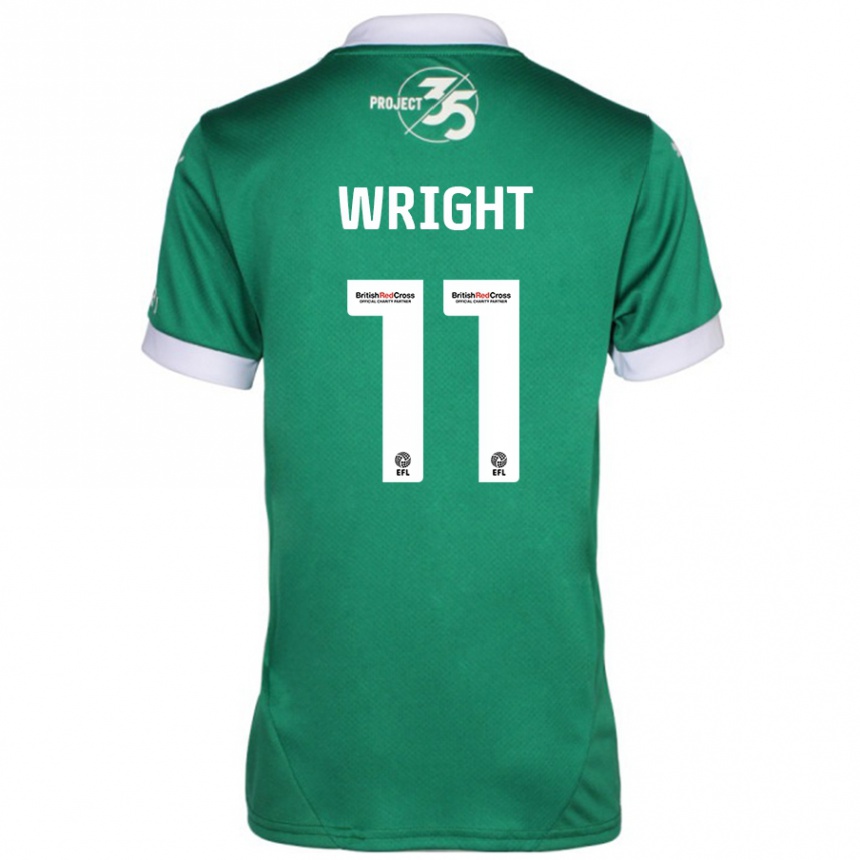 Vaikiškas Callum Wright #11 Žalia Balta Namų Marškinėliai 2024/25 T-Shirt