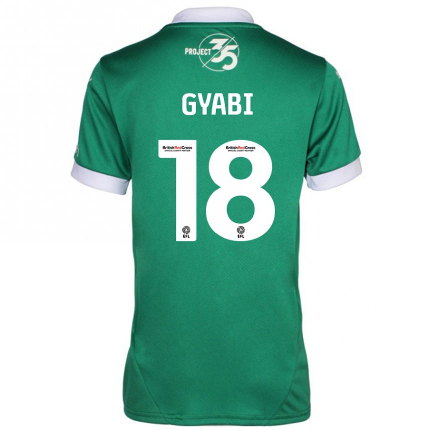 Vaikiškas Darko Gyabi #18 Žalia Balta Namų Marškinėliai 2024/25 T-Shirt