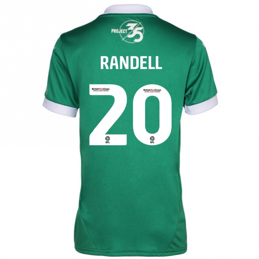 Vaikiškas Adam Randell #20 Žalia Balta Namų Marškinėliai 2024/25 T-Shirt