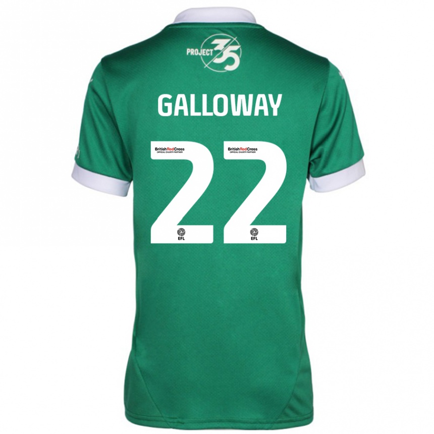 Vaikiškas Brendan Galloway #22 Žalia Balta Namų Marškinėliai 2024/25 T-Shirt