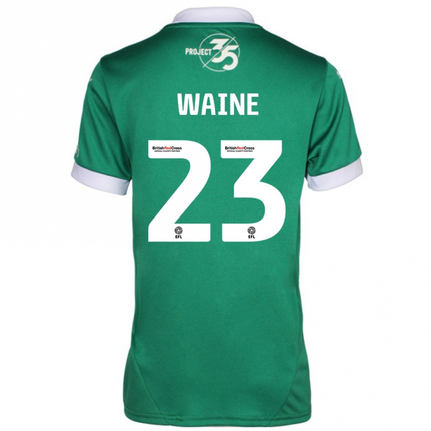 Vaikiškas Ben Waine #23 Žalia Balta Namų Marškinėliai 2024/25 T-Shirt