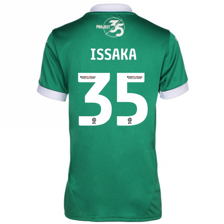 Vaikiškas Freddie Issaka #35 Žalia Balta Namų Marškinėliai 2024/25 T-Shirt