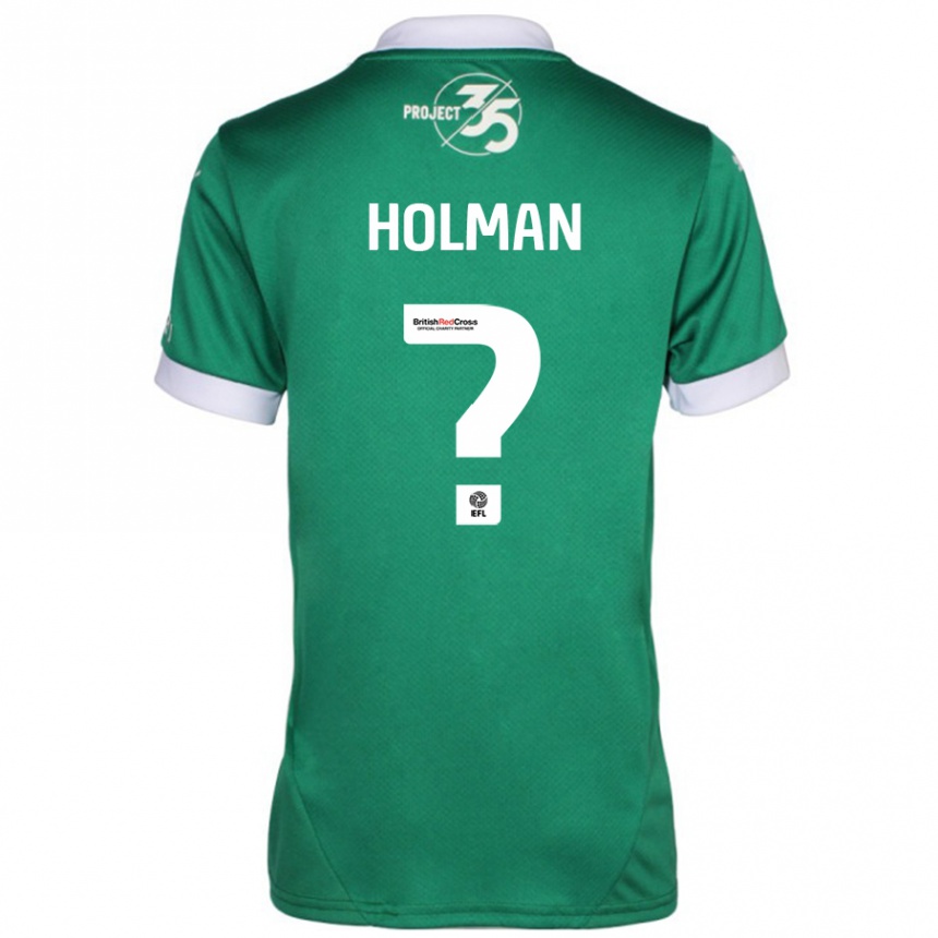 Vaikiškas Daniel Holman #0 Žalia Balta Namų Marškinėliai 2024/25 T-Shirt