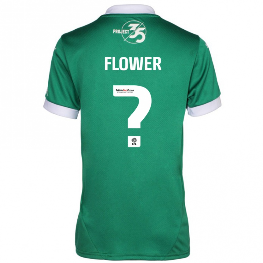 Vaikiškas Jack Flower #0 Žalia Balta Namų Marškinėliai 2024/25 T-Shirt