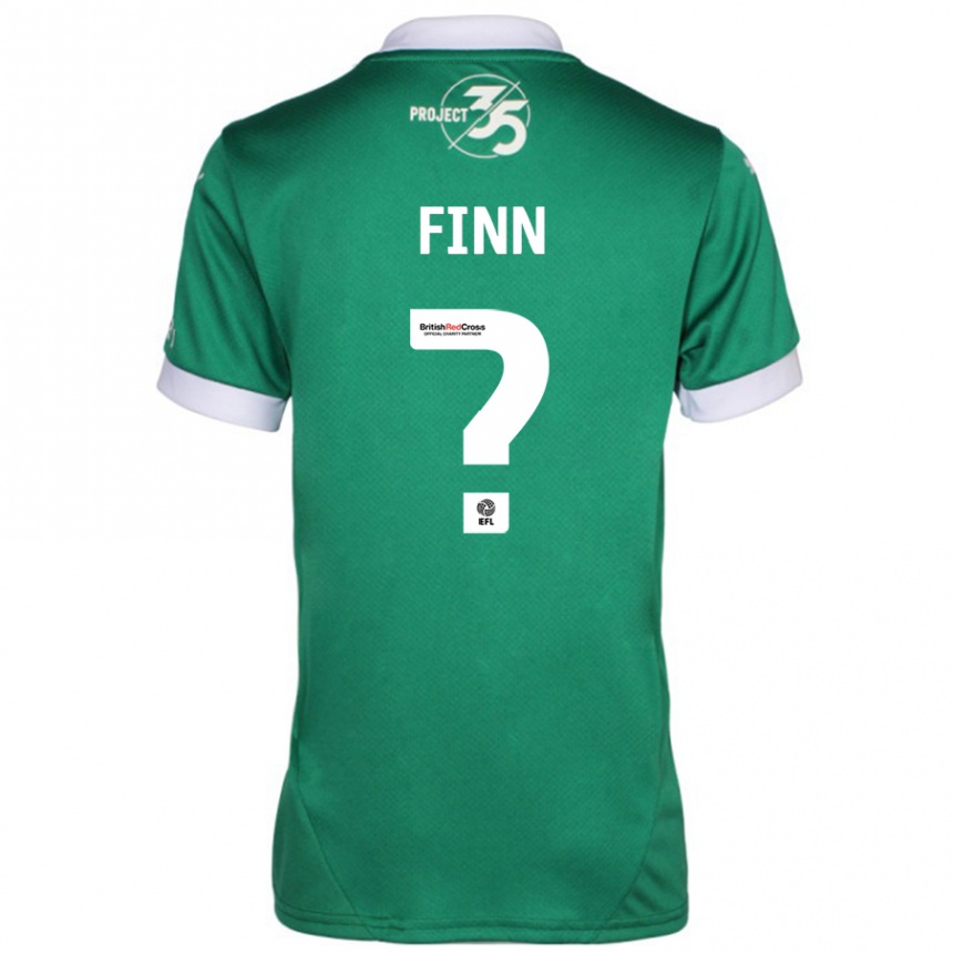 Vaikiškas Tegan Finn #0 Žalia Balta Namų Marškinėliai 2024/25 T-Shirt