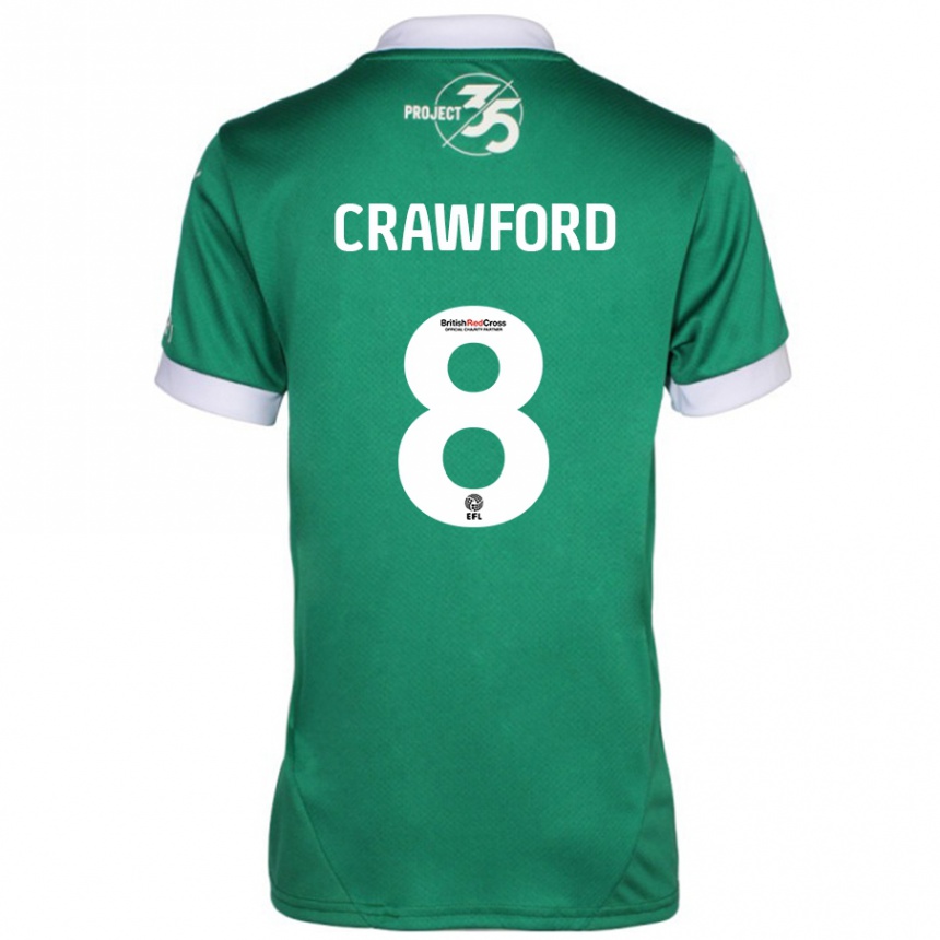 Vaikiškas Imy Crawford #8 Žalia Balta Namų Marškinėliai 2024/25 T-Shirt