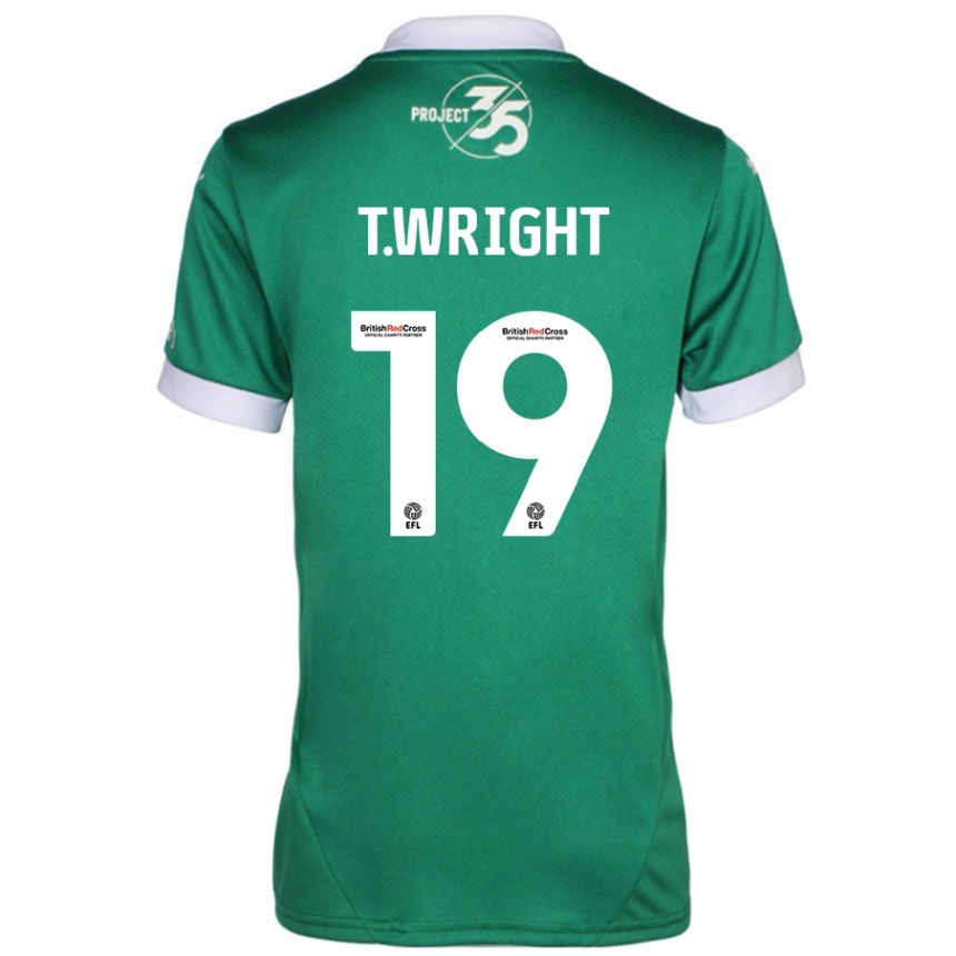 Vaikiškas Tyreik Wright #19 Žalia Balta Namų Marškinėliai 2024/25 T-Shirt