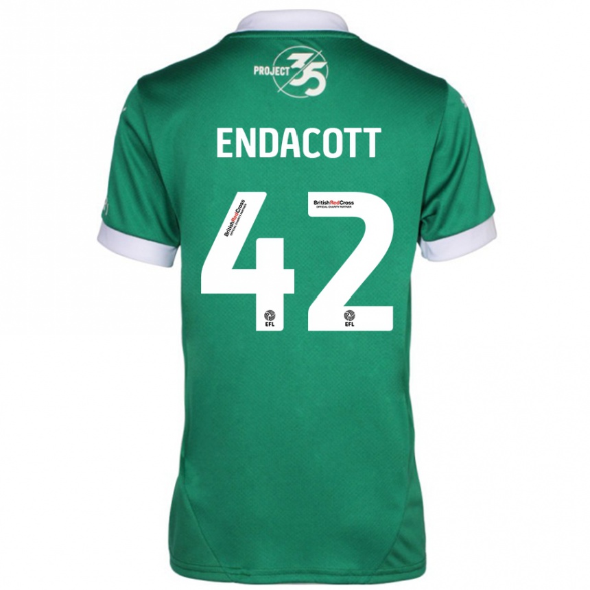 Vaikiškas Jack Endacott #42 Žalia Balta Namų Marškinėliai 2024/25 T-Shirt