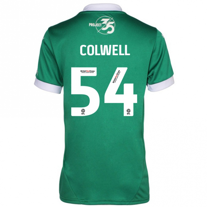 Vaikiškas Lewis Colwell #54 Žalia Balta Namų Marškinėliai 2024/25 T-Shirt