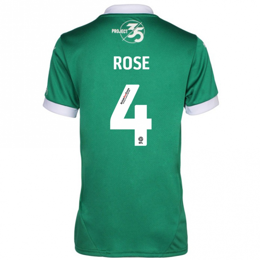 Vaikiškas Jemma Rose #4 Žalia Balta Namų Marškinėliai 2024/25 T-Shirt