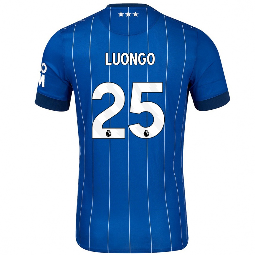 Vaikiškas Massimo Luongo #25 Tamsiai Mėlyna Namų Marškinėliai 2024/25 T-Shirt