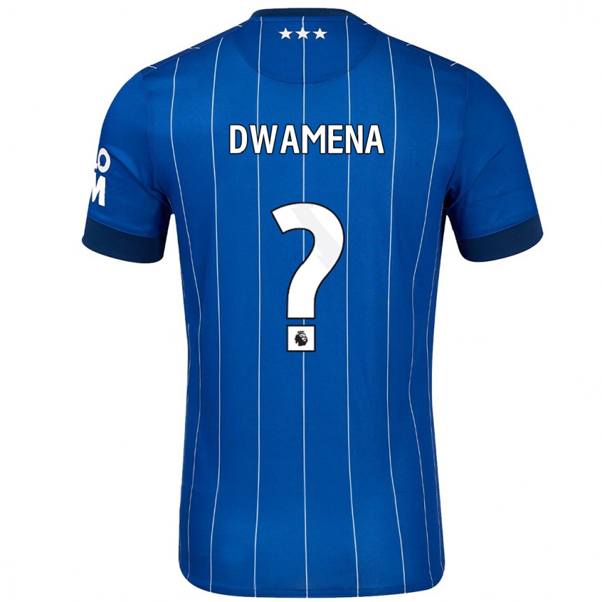 Vaikiškas Nick Nkansa-Dwamena #0 Tamsiai Mėlyna Namų Marškinėliai 2024/25 T-Shirt