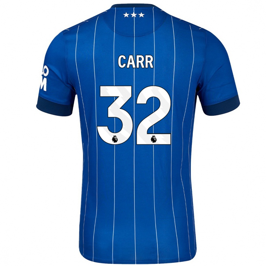 Vaikiškas Ryan Carr #32 Tamsiai Mėlyna Namų Marškinėliai 2024/25 T-Shirt