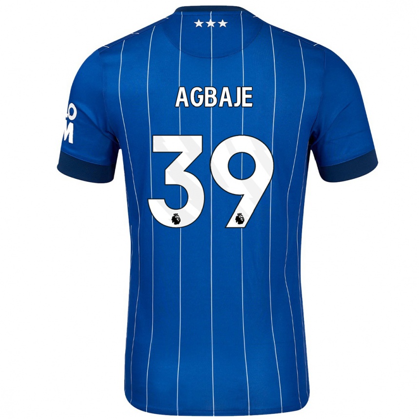 Vaikiškas Edwin Agbaje #39 Tamsiai Mėlyna Namų Marškinėliai 2024/25 T-Shirt