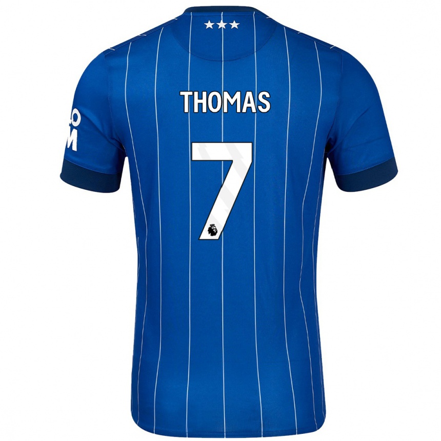 Vaikiškas Natasha Thomas #7 Tamsiai Mėlyna Namų Marškinėliai 2024/25 T-Shirt