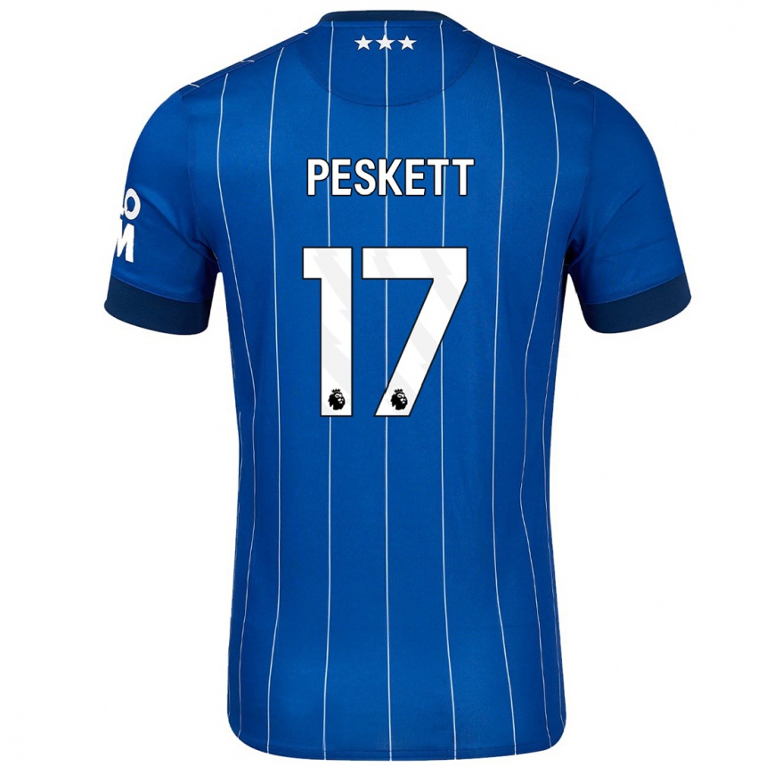 Vaikiškas Sophie Peskett #17 Tamsiai Mėlyna Namų Marškinėliai 2024/25 T-Shirt