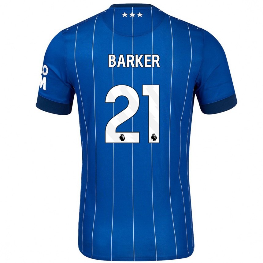 Vaikiškas Maisy Barker #21 Tamsiai Mėlyna Namų Marškinėliai 2024/25 T-Shirt