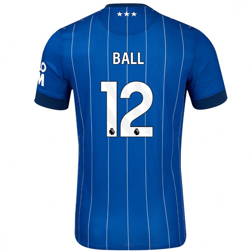 Vaikiškas Dominic Ball #12 Tamsiai Mėlyna Namų Marškinėliai 2024/25 T-Shirt