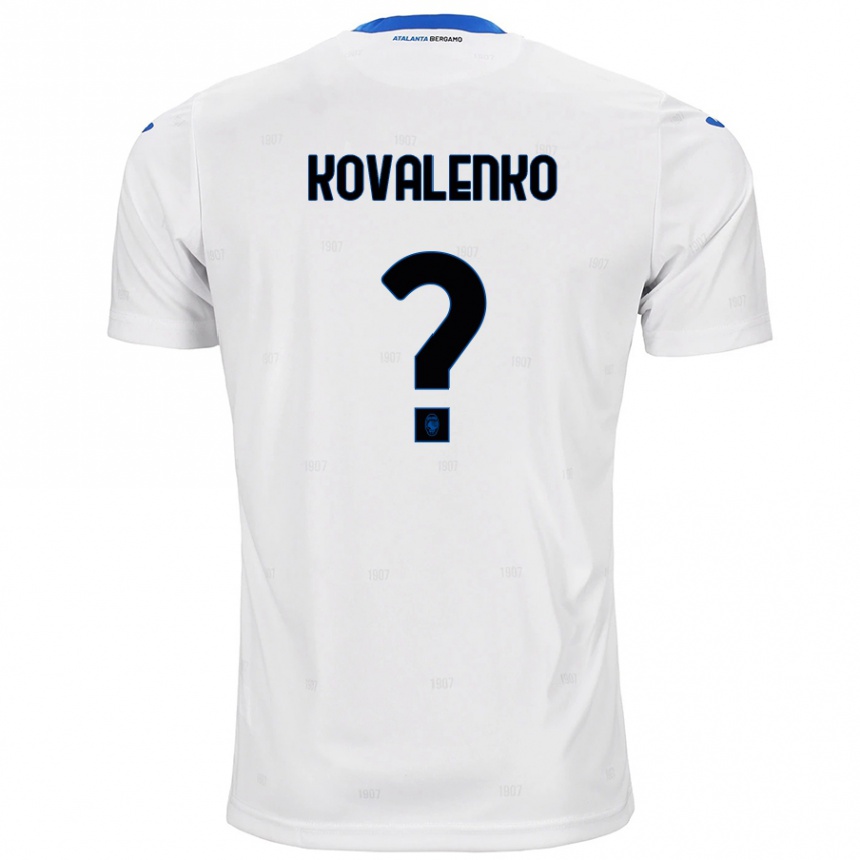 Vaikiškas Viktor Kovalenko #0 Baltas Išvykos Marškinėliai 2024/25 T-Shirt